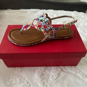 Kelly and Katie Floral Braided Sandals